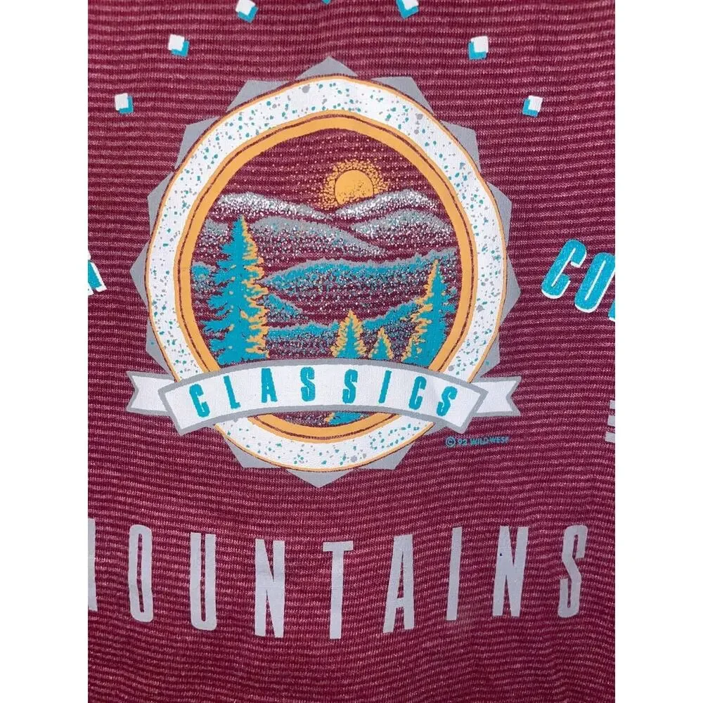 Vintage Blue Ridge Shirt Outdoor Collection Classics Mountains Red Tee Striped L